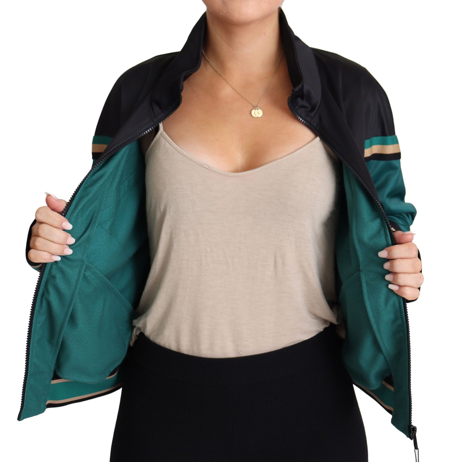 Chaqueta deportiva multicolor chic con logo Mania