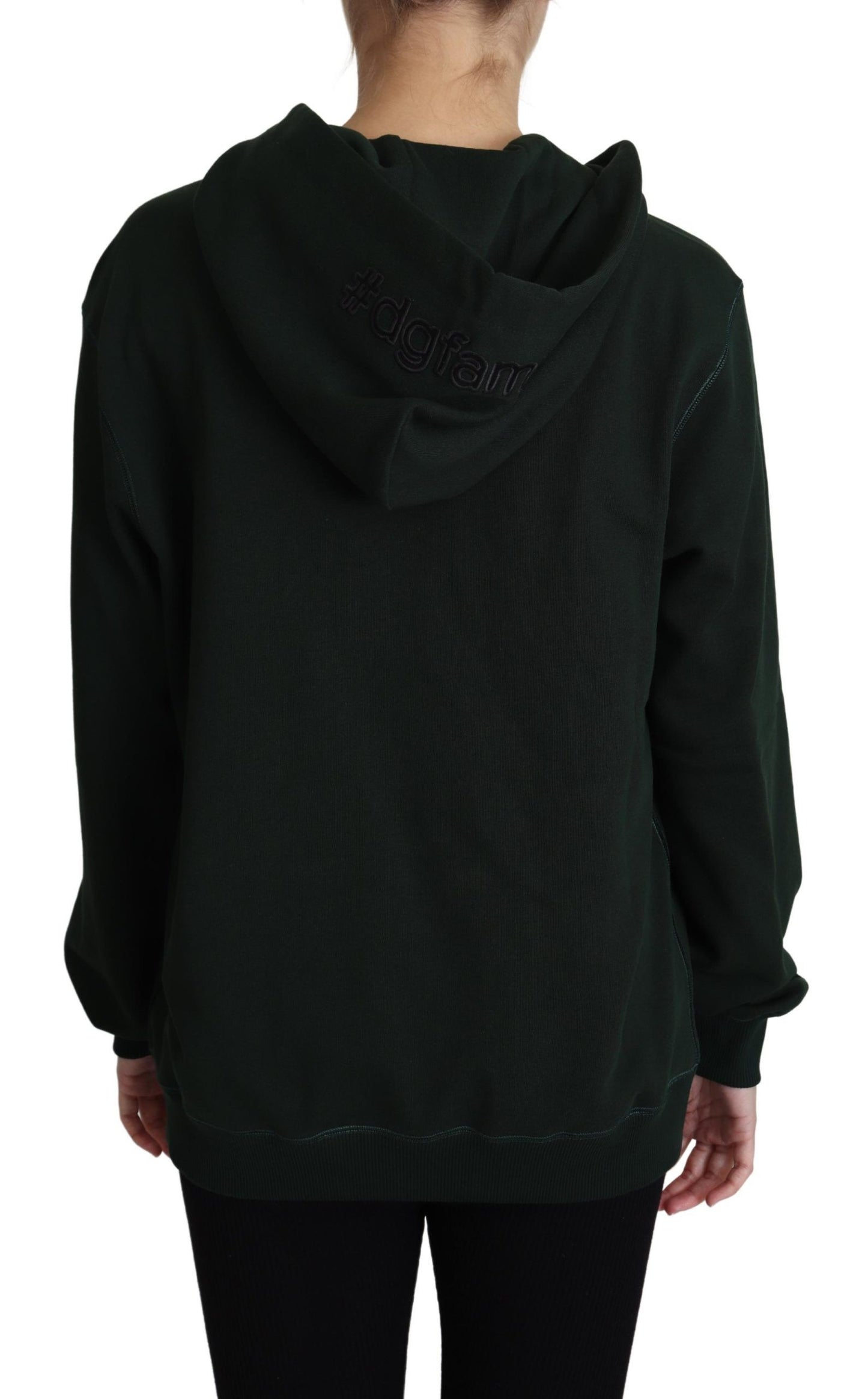 Sudadera con capucha bordada con corona real