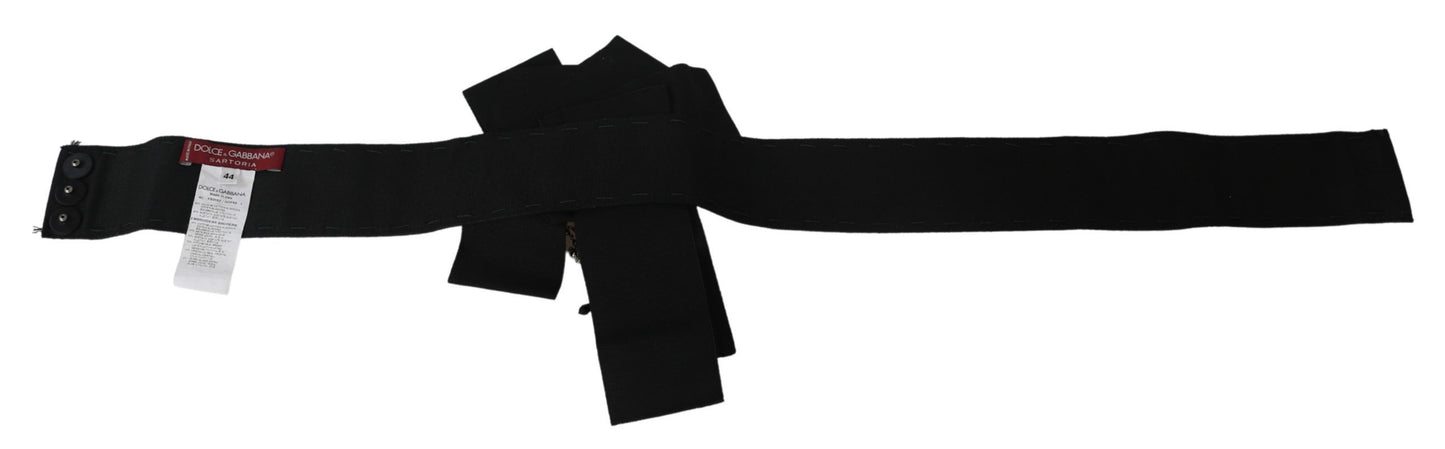 Cinturón elegante de cristal negro