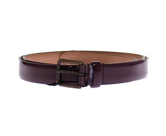 Cinturón elegante de cuero morado