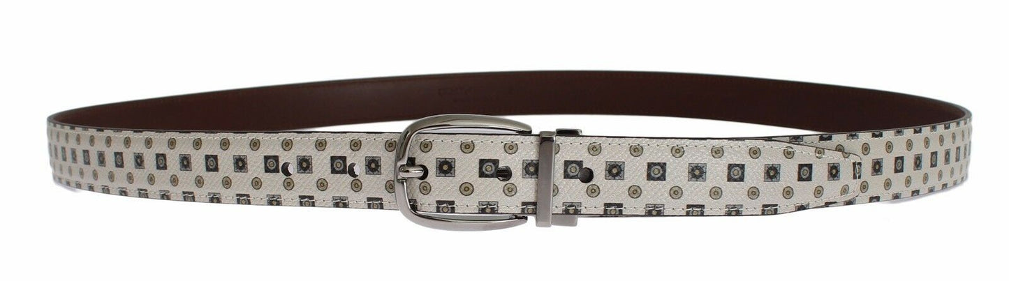 Elegante conjunto de corbata de seda barroca y cinturón de cuero
