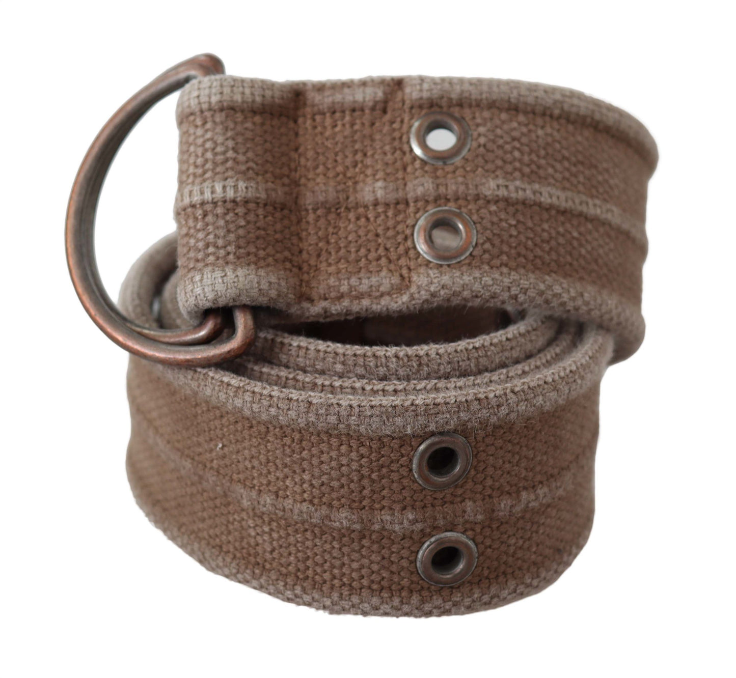 Cinturón ajustable elegante de cuero beige