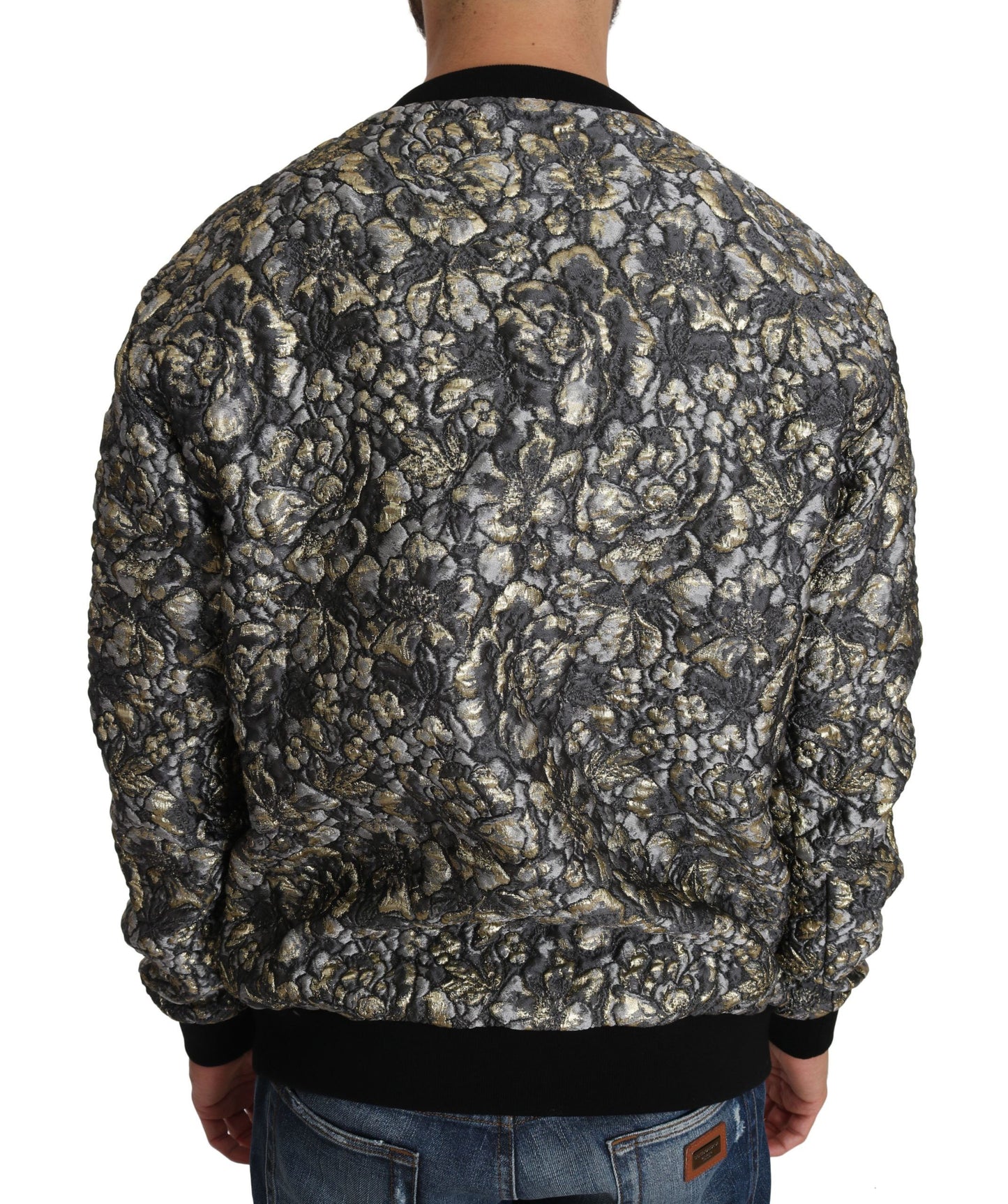 Suéter de cuello redondo con palmeras y jacquard de Samba