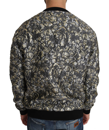 Suéter de cuello redondo con palmeras y jacquard de Samba