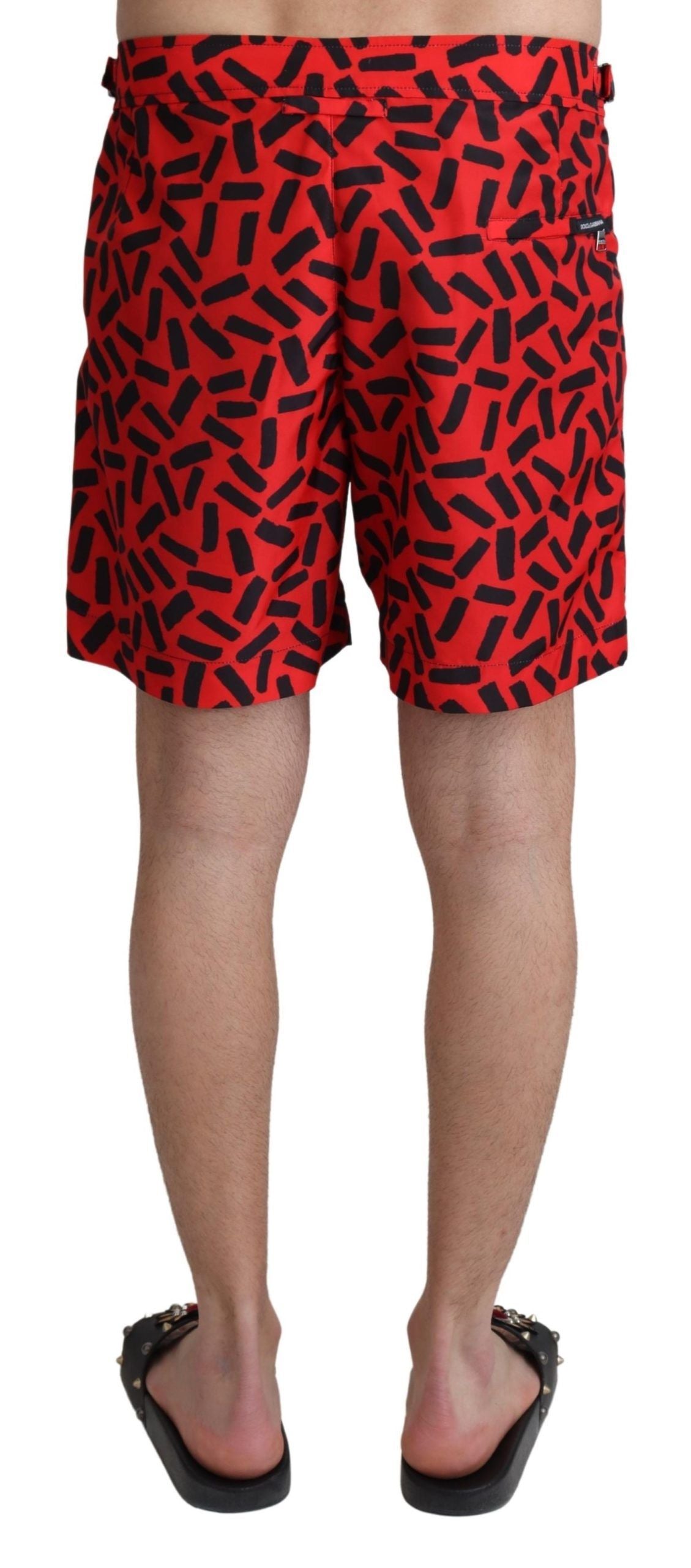 Bañador tipo bóxer rojo elegante