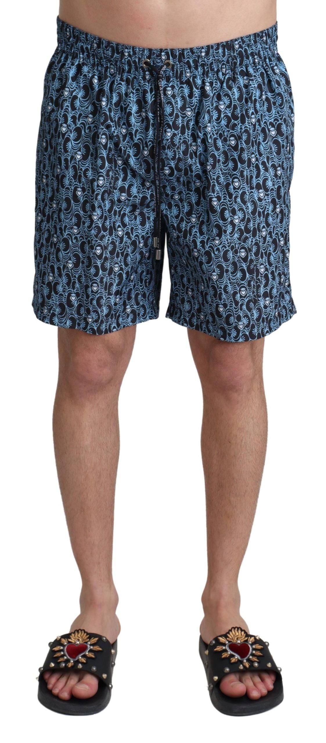 Bañador elegante con cordón azul