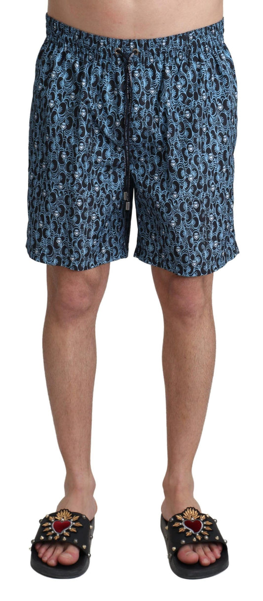 Bañador elegante con cordón azul
