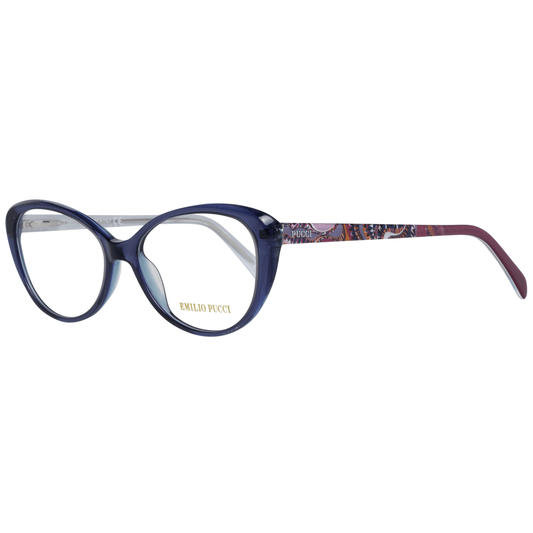 Gafas de diseño elegantes de montura completa en azul para mujer
