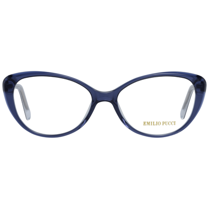 Gafas de diseño elegantes de montura completa en azul para mujer