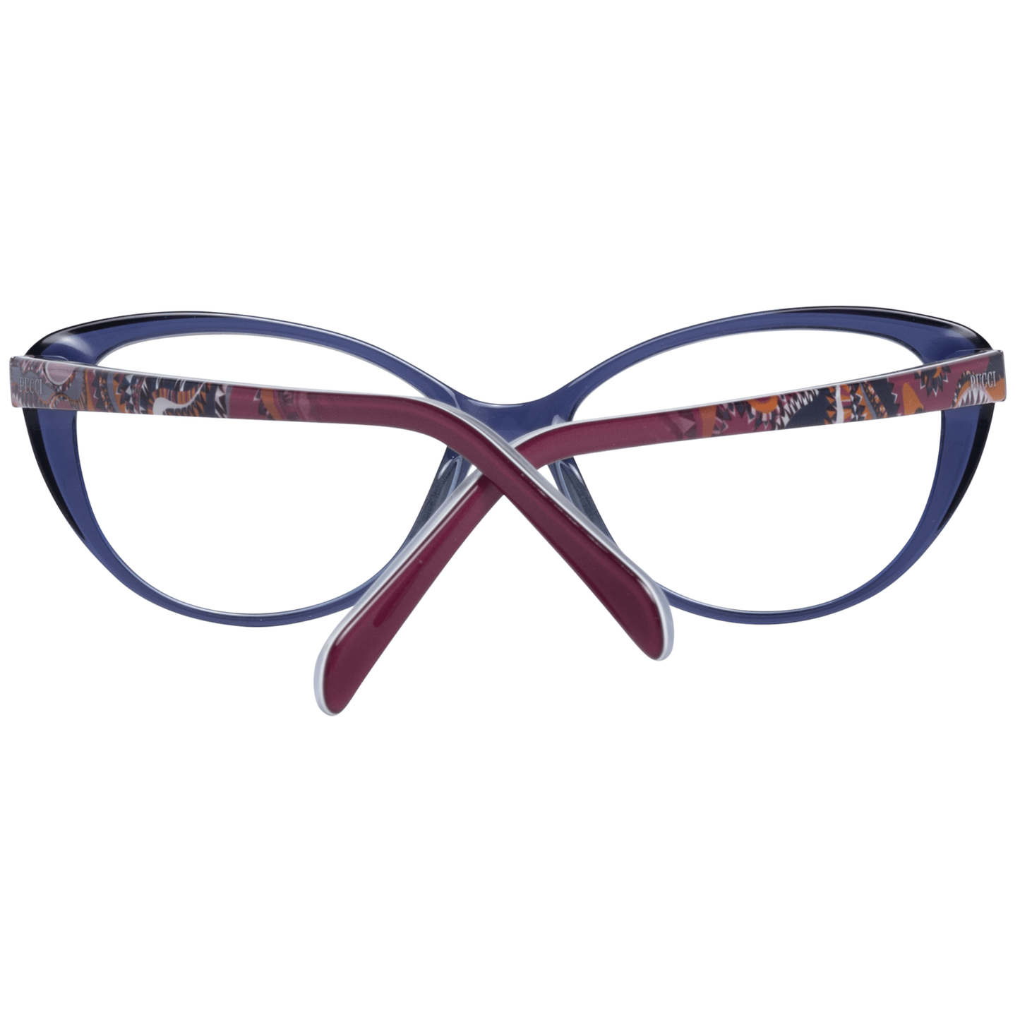 Gafas de diseño elegantes de montura completa en azul para mujer