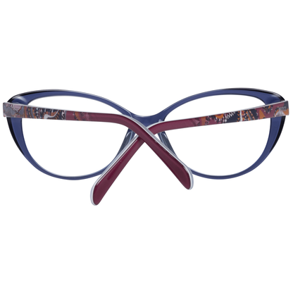 Gafas de diseño elegantes de montura completa en azul para mujer