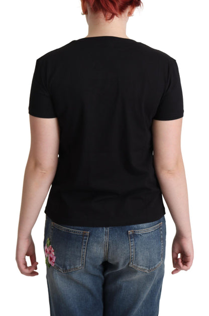 Camiseta de algodón elegante de Moschino con estampado Milano