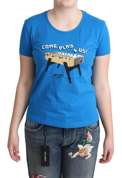Camiseta de algodón elegante de Moschino con estampado único