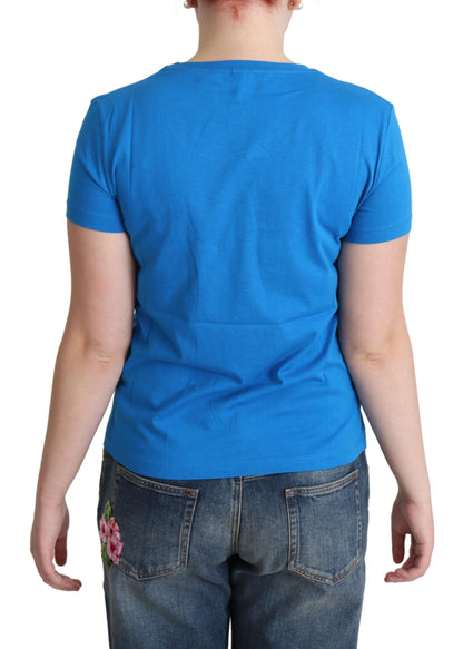 Camiseta de algodón elegante de Moschino con estampado único