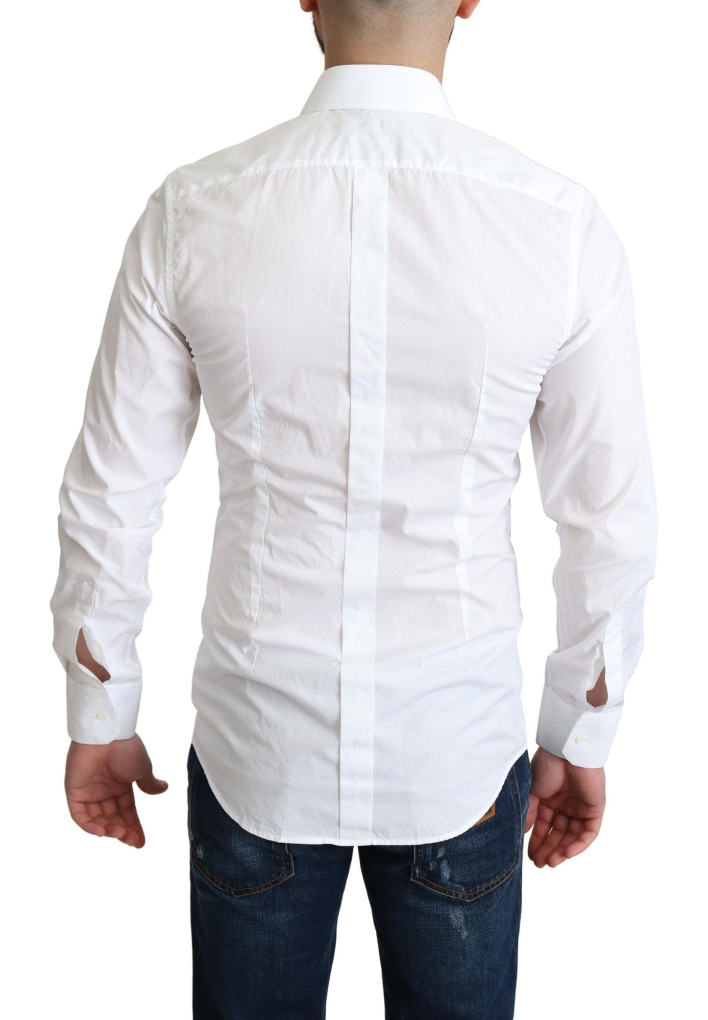 Camisa elegante de algodón blanco