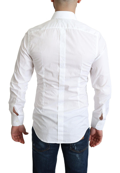 Camisa elegante de algodón blanco