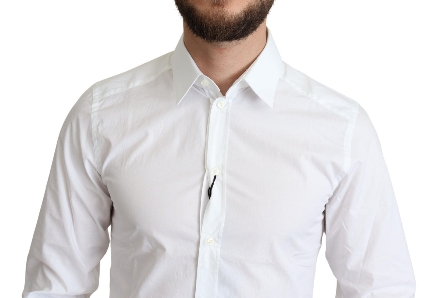 Camisa elegante de algodón blanco
