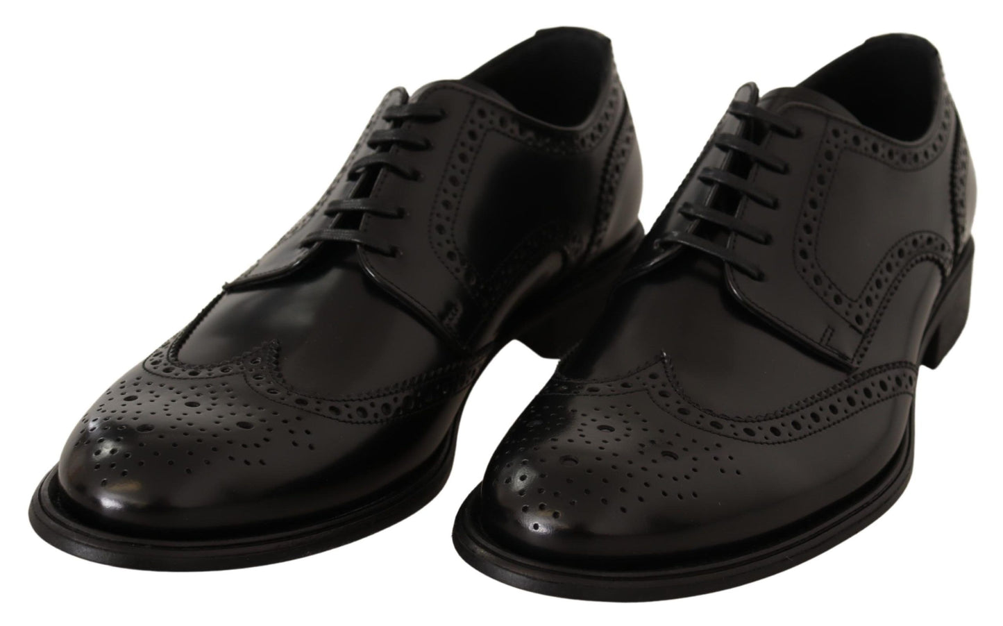 Elegantes zapatos Derby Oxford con punta de ala