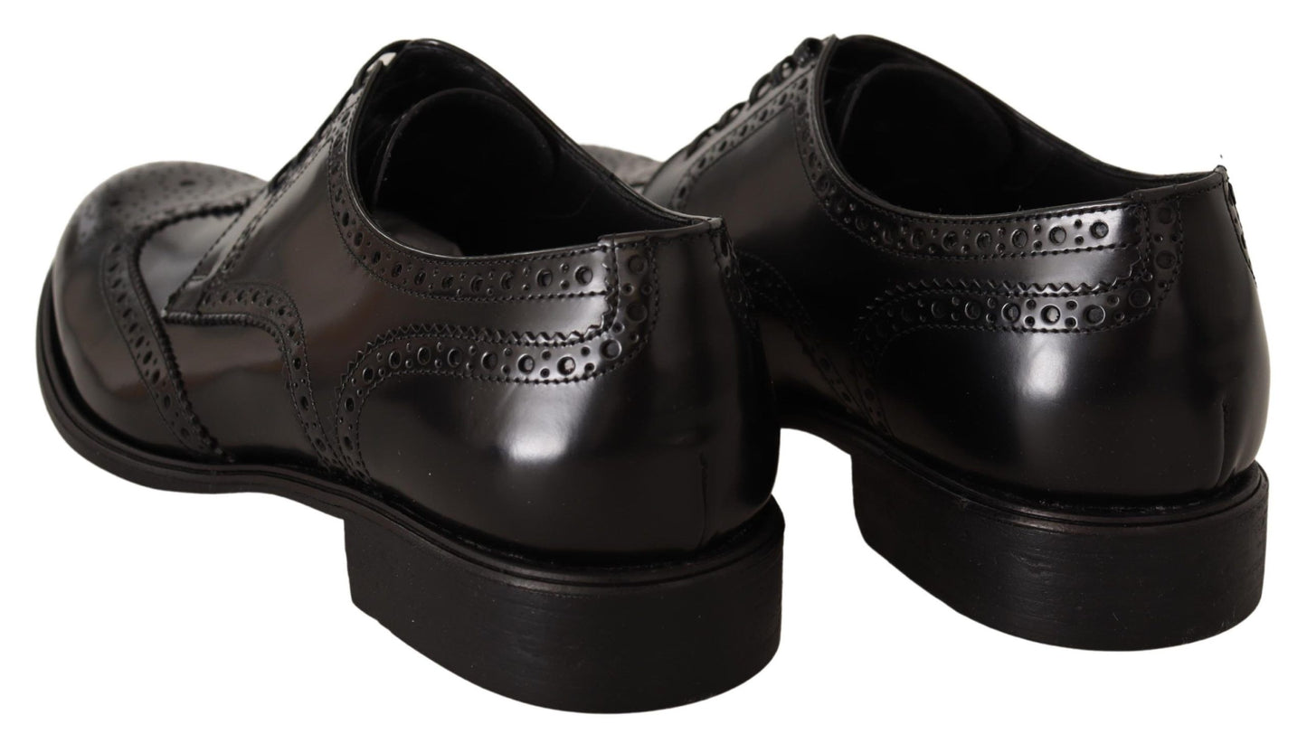 Elegantes zapatos Derby Oxford con punta de ala