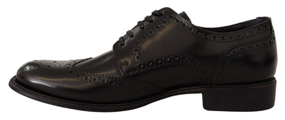 Elegantes zapatos Derby Oxford con punta de ala