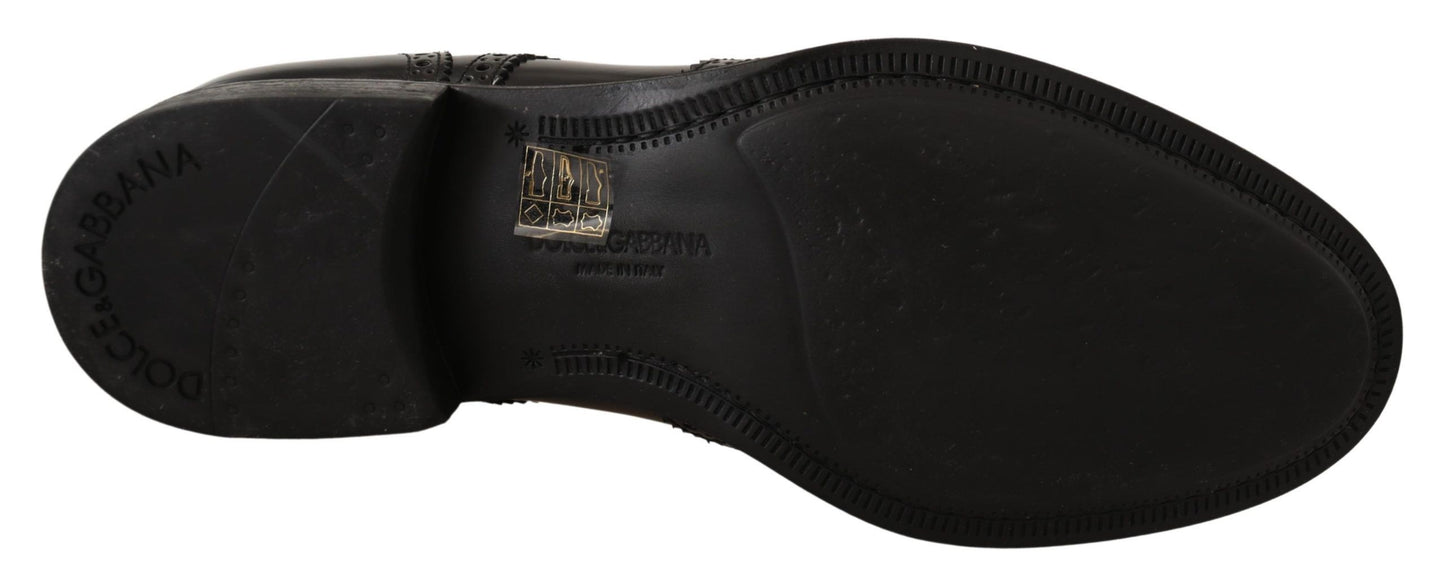 Elegantes zapatos Derby Oxford con punta de ala