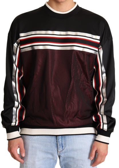 Suéter elegante de cuello redondo en negro