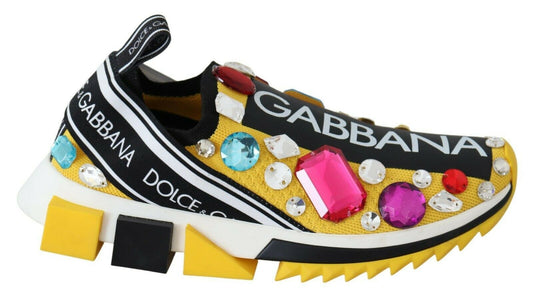 Zapatillas Sorrento amarillas adornadas