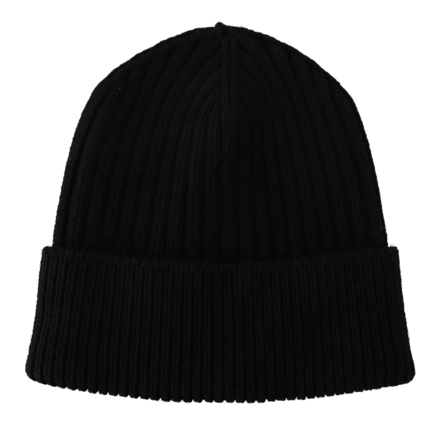 Elegante gorro de lana de punto trenzado con forro polar