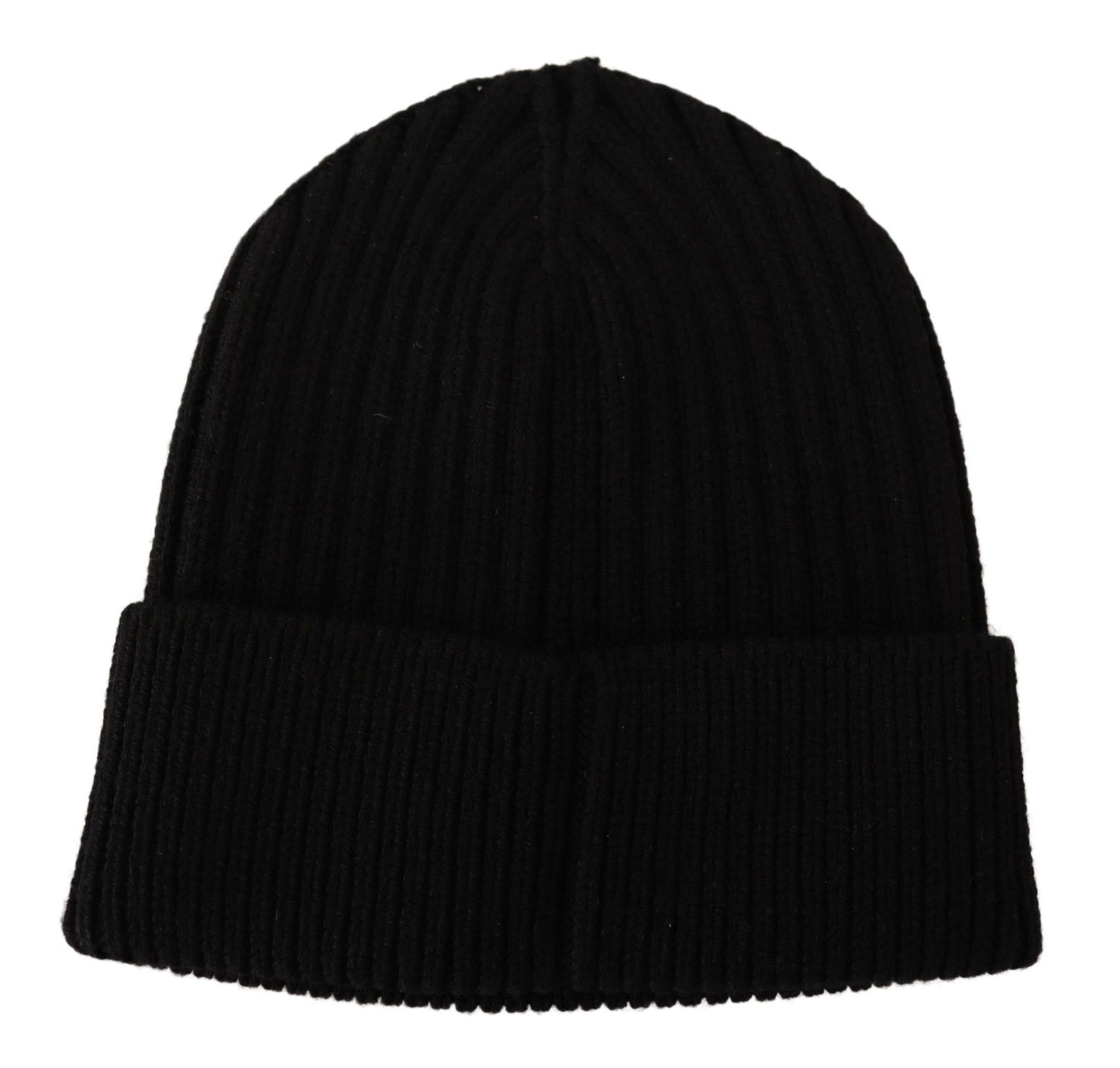 Elegante gorro de lana de punto trenzado con forro polar