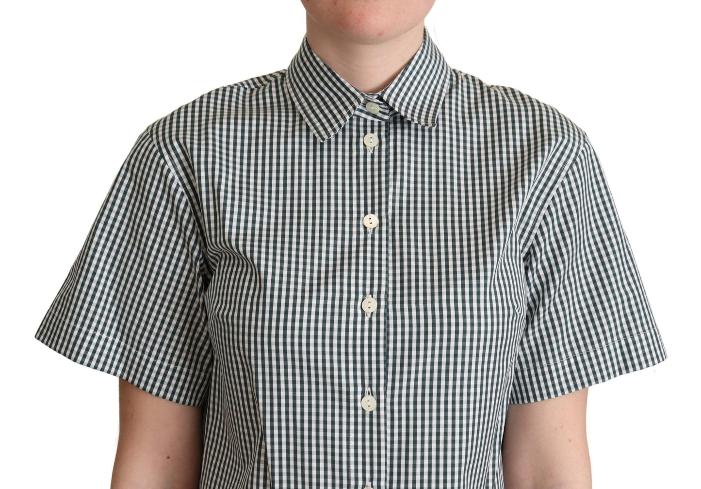 Elegante polo de algodón a cuadros