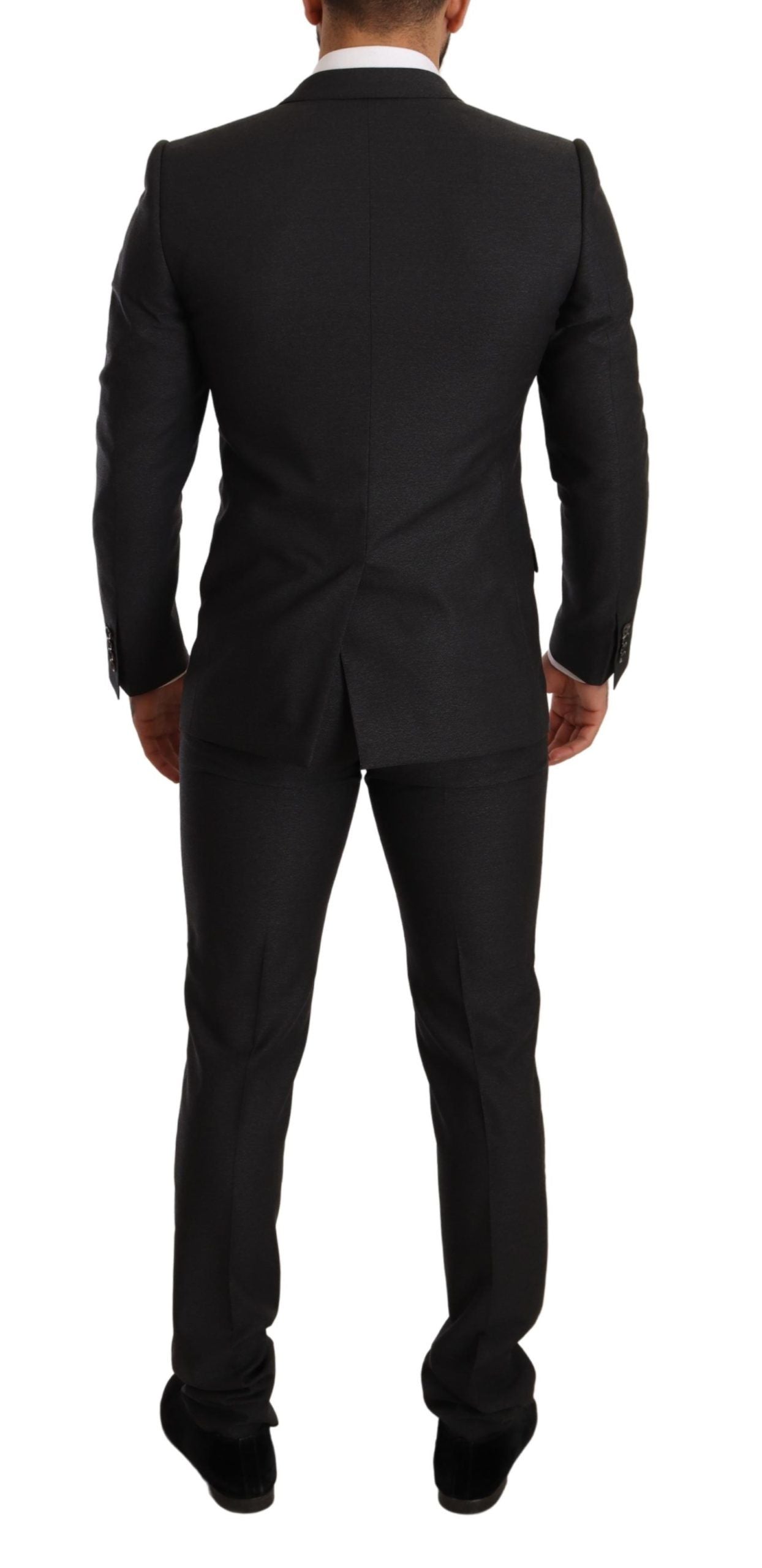 Elegante traje de lana gris Martini