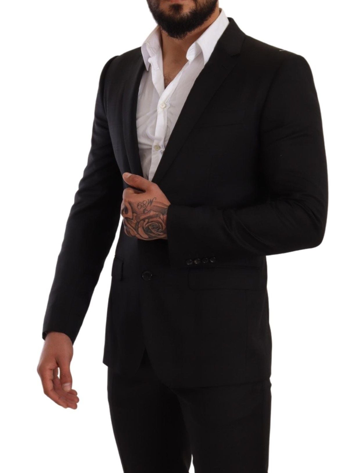 Elegante traje Martini de dos piezas de corte entallado