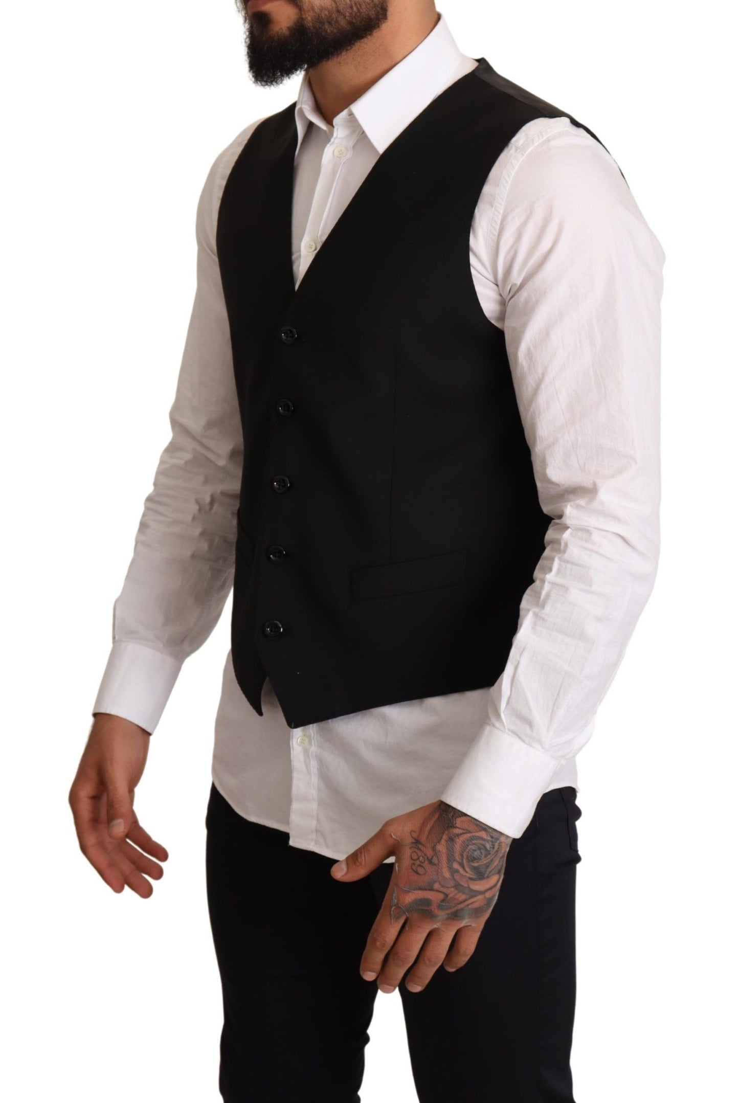 Chaleco formal negro elegante