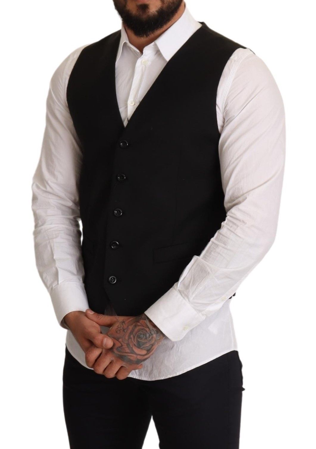 Chaleco formal negro elegante
