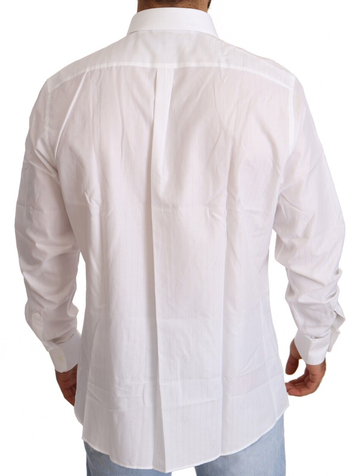 Camisa blanca de algodón estilo martini