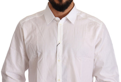 Camisa blanca de algodón estilo martini