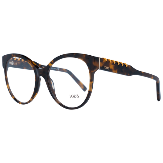 Gafas elegantes marrones redondas de montura completa para mujer