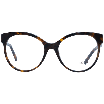 Gafas elegantes marrones redondas de montura completa para mujer