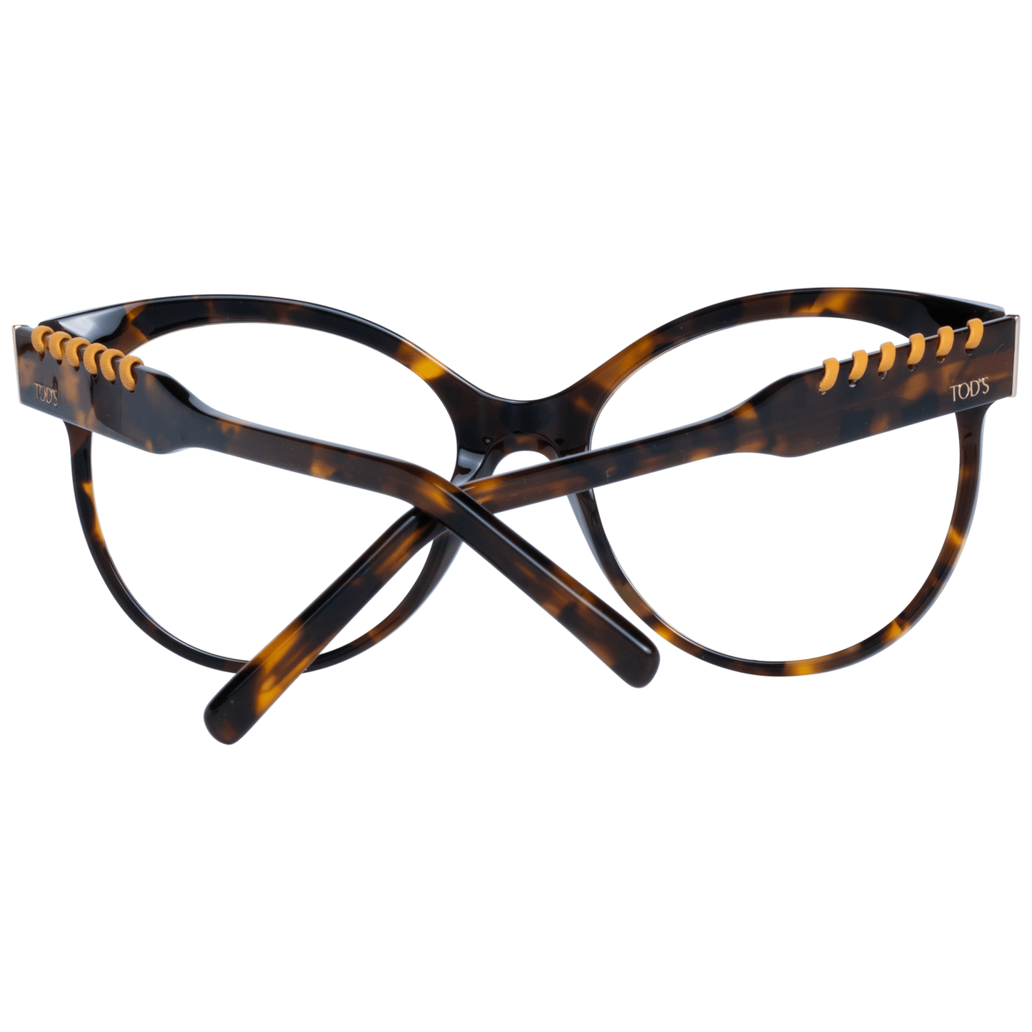 Gafas elegantes marrones redondas de montura completa para mujer