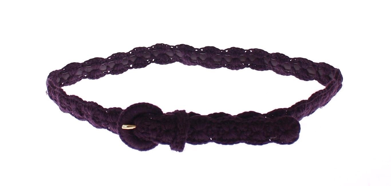 Cinturón elegante de diseño de algodón morado