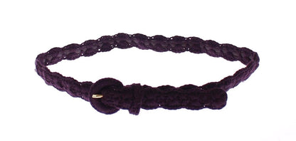 Cinturón elegante de diseño de algodón morado