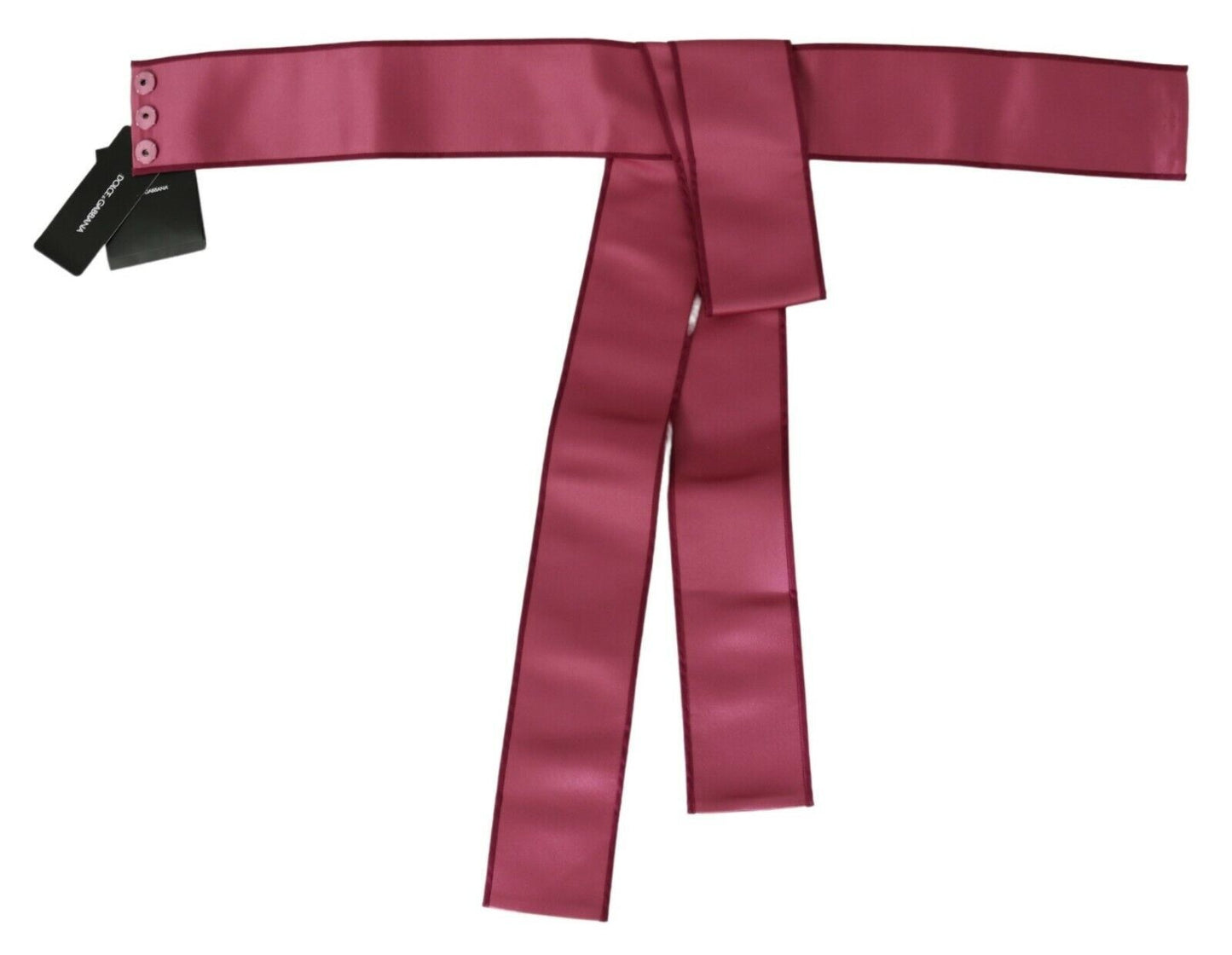 Cinturón ancho elegante de seda rosa