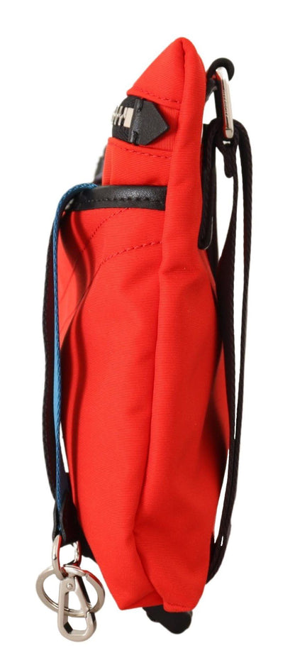 Bolso bandolera chic rojo y negro para el centro de la ciudad