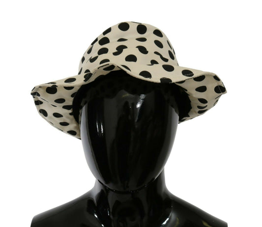 Sombrero trilby elegante de lunares negros