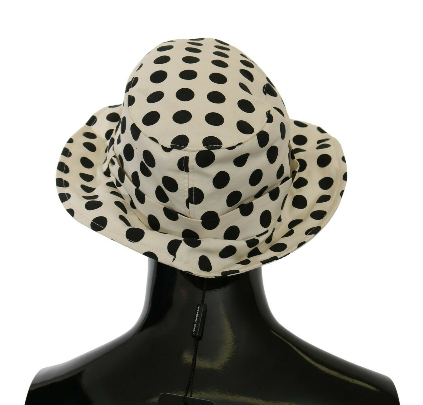 Sombrero trilby elegante de lunares negros