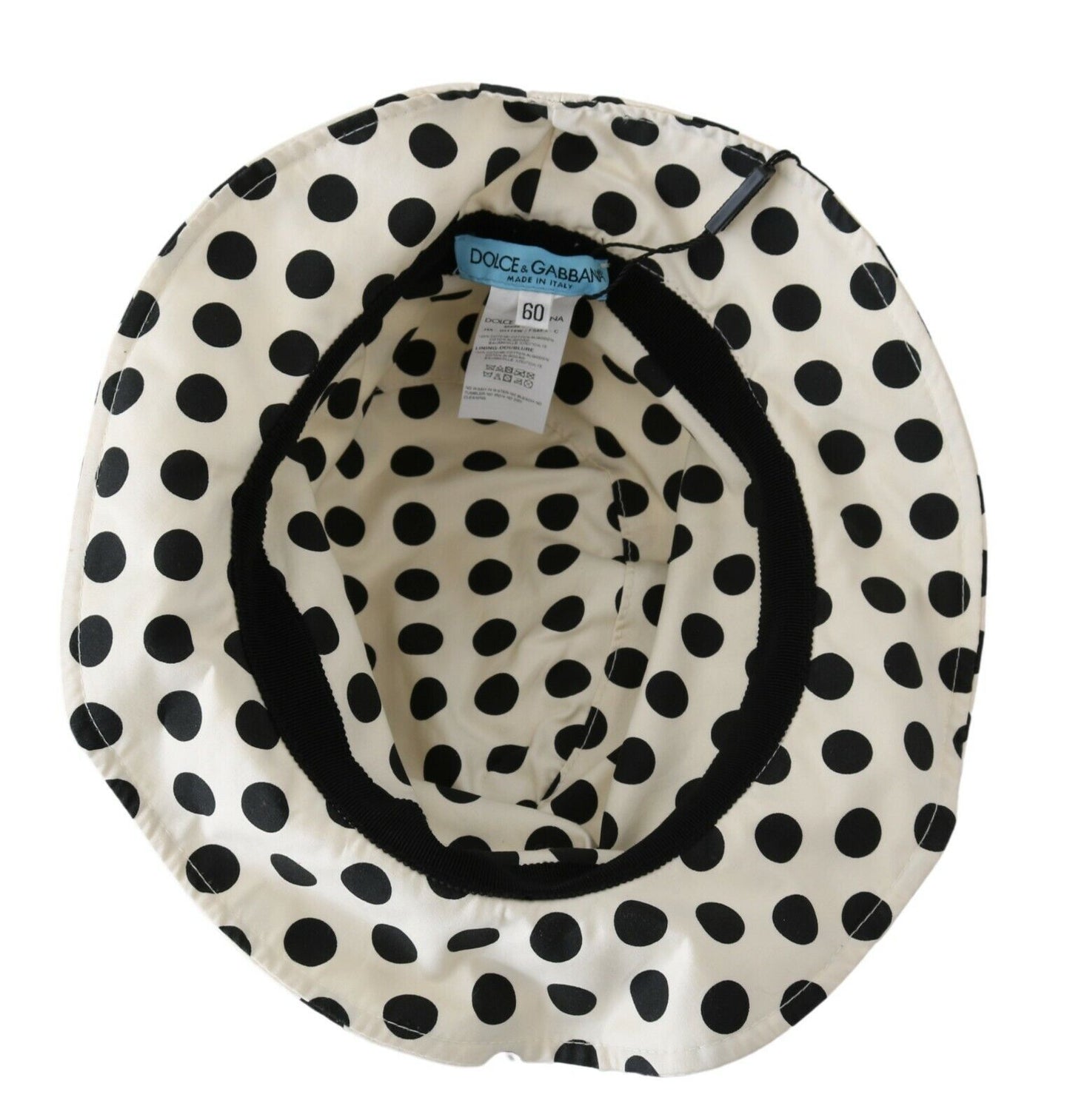 Sombrero trilby elegante de lunares negros
