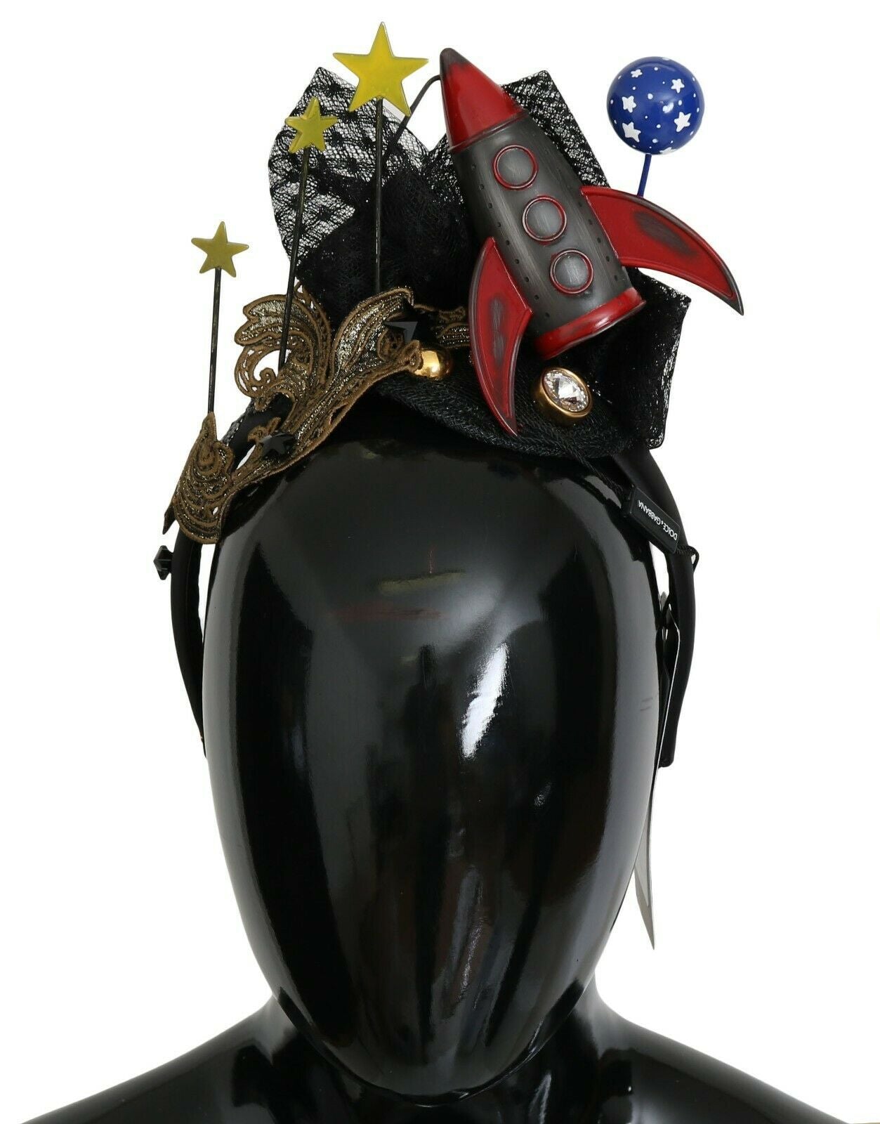Diadema con diseño de noche estrellada en tonos joya