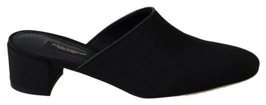 Sandalias elegantes de grogrén negro