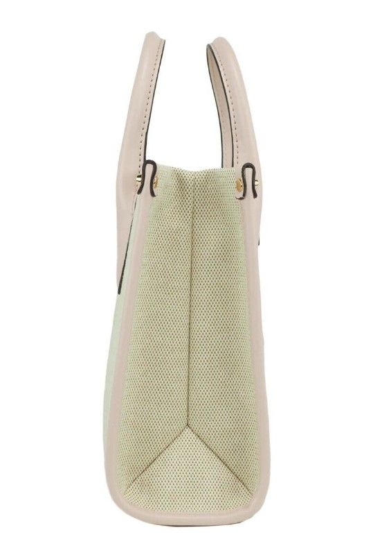 Bolso bandolera pequeño Mirella de lona color rubor empolvado