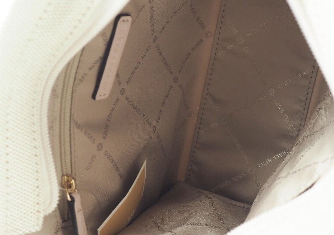 Bolso bandolera pequeño Mirella de lona color rubor empolvado